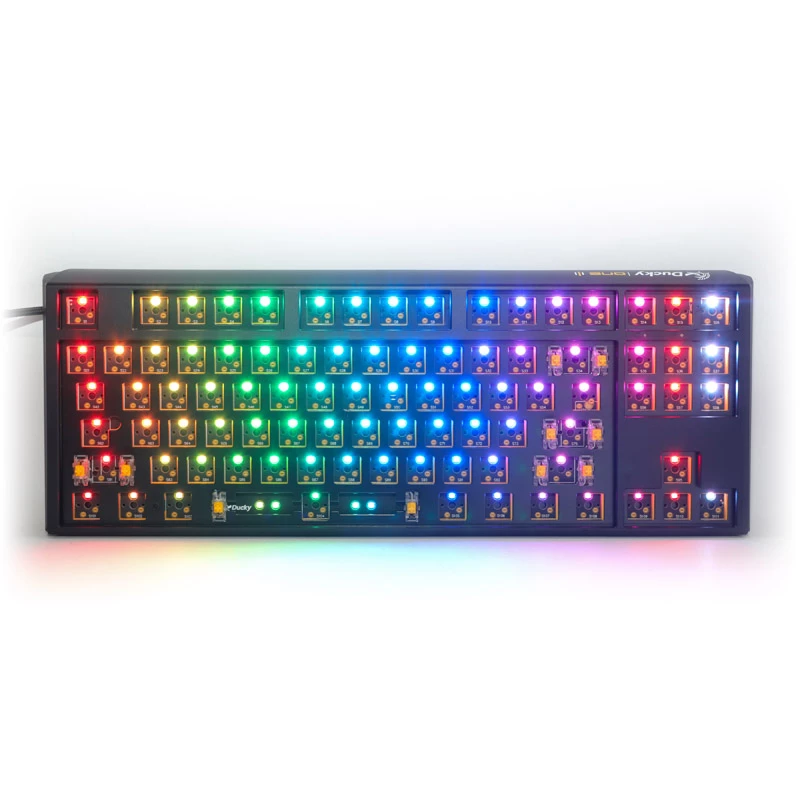 Ducky One 3 Hot-Swap Barebone TKL klaviatūra žaidimams USB JAV išdėstymas Juoda