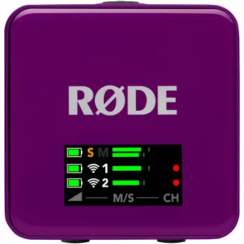 RØDE Wireless GO III Violetinė – belaidė mikrofono sistema (violetinė)