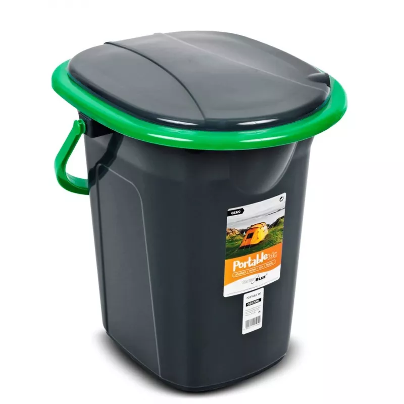 Šiukšlių dėžė Greenblue GB320BB juoda mėlyna plastikinė 19L