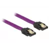SATA kabelis DeLOCK 83691 0,5 m SATA 7 kontaktų violetinis
