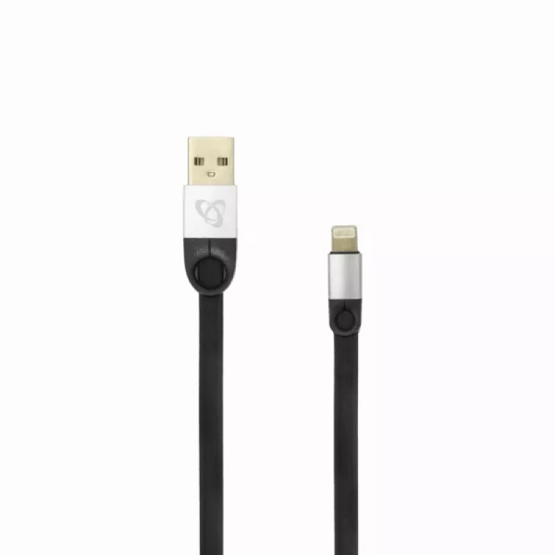 Sbox USB 2.0-8-Pin/2.4A juoda/sidabrinė