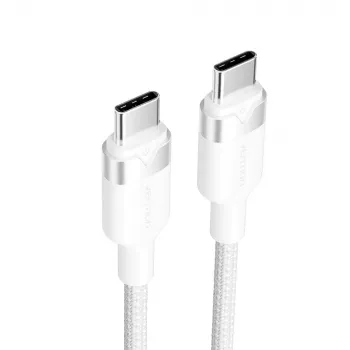 USB C į USB C laidas Vention TRW USB 2.0 2 m 0.48 Gbit/s 60 W Baltas