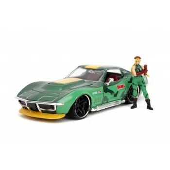 Automobilis Jada Toys Street Fighter 1969 Chevrolet 1:24 Metal Green
