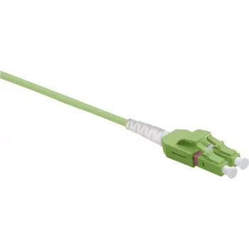 Šviesolaidinis laidas Helos LWL Patch Cable Uniboot LC/LC Duplex 50/125µm OM5 2,0 m žalias