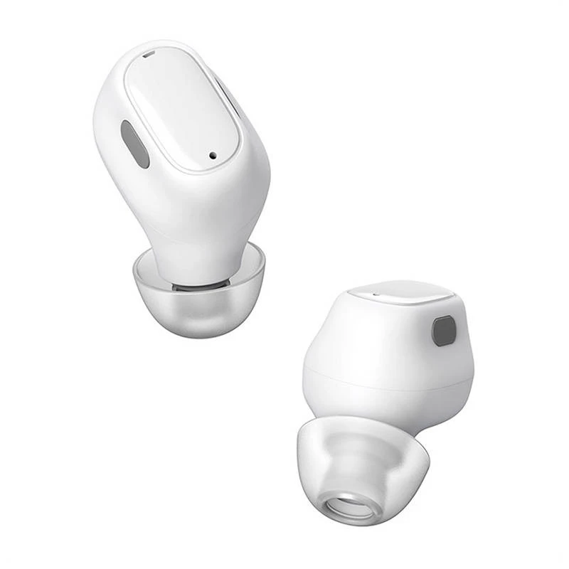 Belaidės ausinės į ausį Baseus WM01 pokalbiams ir muzikai, Bluetooth, USB‑C įkrovimas, 20–20000 Hz, 10 m, balta