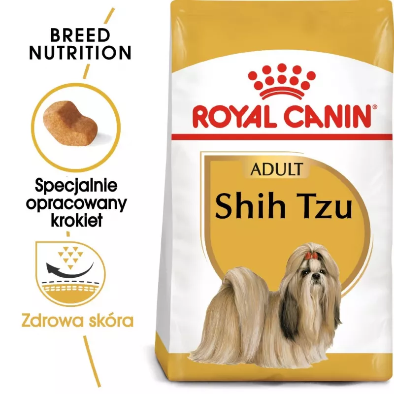 Sausas šunų ėdalas Royal Canin Shih Tzu Adult 7,5 kg – vištiena, 24% baltymų, 20% riebalų