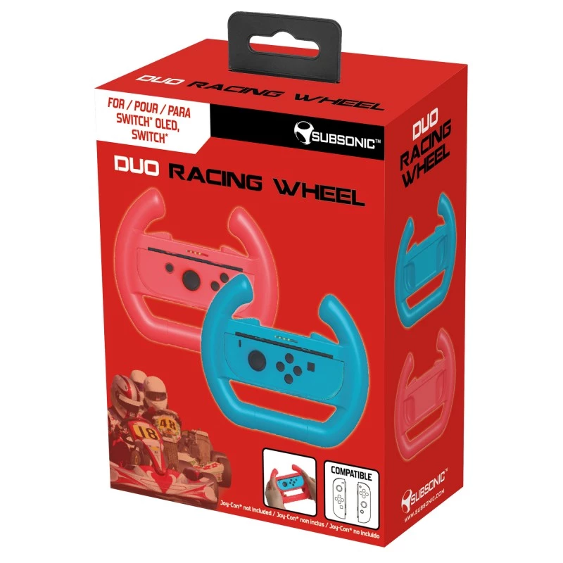 Laikiklis Subsonic SA5597, skirtas Nintendo Switch, mėlynai raudonas