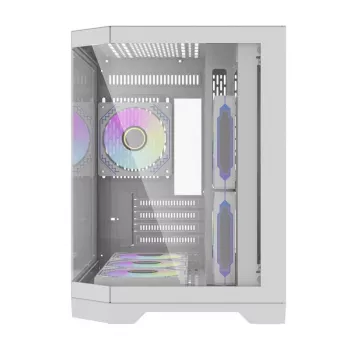 Korpusas Darflash FT418 su 6 aRGB ventiliatoriais (baltas)