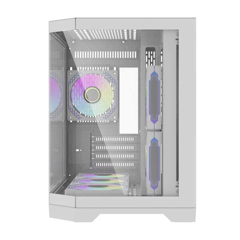 Korpusas Darflash FT418 su 6 aRGB ventiliatoriais (baltas)