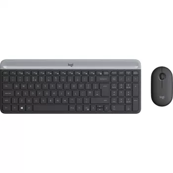 Belaidė klaviatūra ir pelė Logitech MK470 Slim Combo (grafitas)