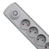 Apsauginis filtras Qoltec 50272 pilkas 5 AC lizdai 230V 3m