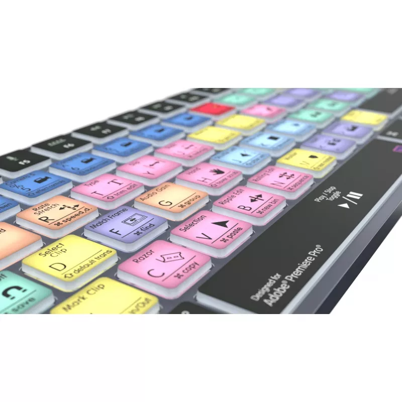 Logickeyboard LKB-PPROCC-TM-UK Adobe Premiere Pro CC Titan klaviatūra, JK išdėstymas, Mac