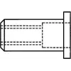 Įsriegiama kniedė GESIPA M8 11×17 mm plokščia galvute, skirta 0,25–3,5 mm plokštėms (6410332)