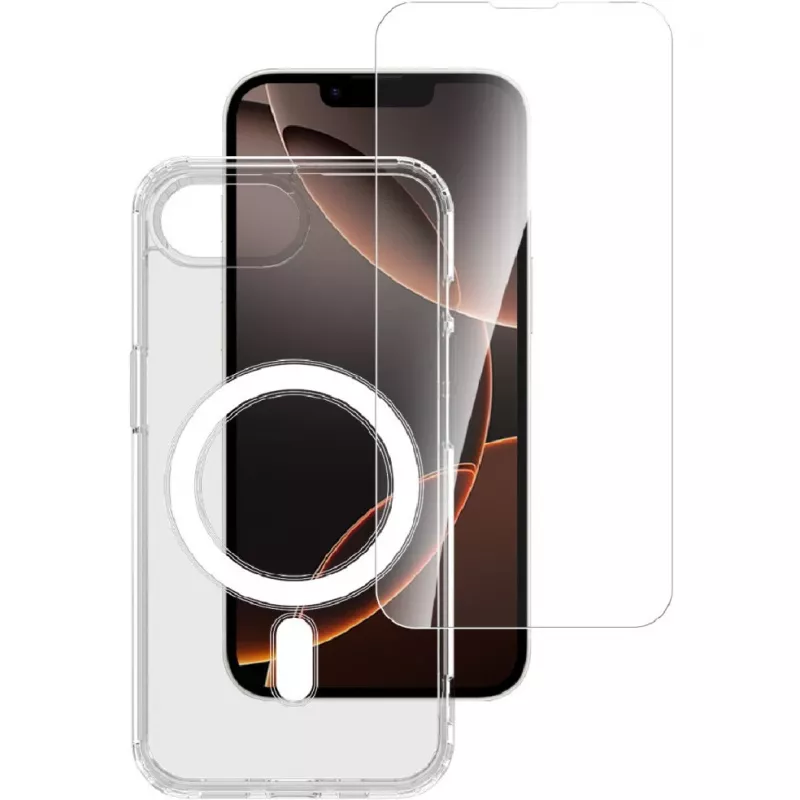 Pradinis rinkinys iPhone SE (4-osios kartos) 4smarts 541359 Skaidrus Baltas 9H Stiklas