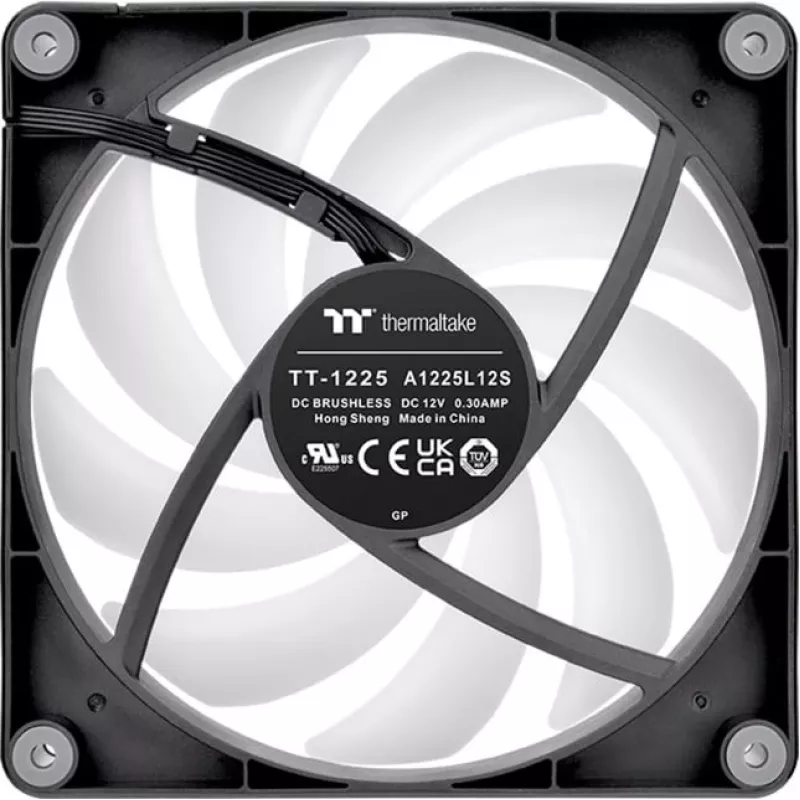 Thermaltake CT120 Reverse ARGB 120mm korpuso ventiliatoriai, 2 vnt. pakuotė, juodi