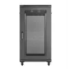 19 colių stelažo spinta LANBERG FF01-6222-23B 22U 600x1200 mm juoda su perforuotomis durelėmis