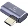 Renkforce USB4® adapteris [1x USB4® kištukas - 1x USB-C® lizdas] 40 GBit/s 90° kairėn lenktas, aliumininis kištukas (RF-5245272)