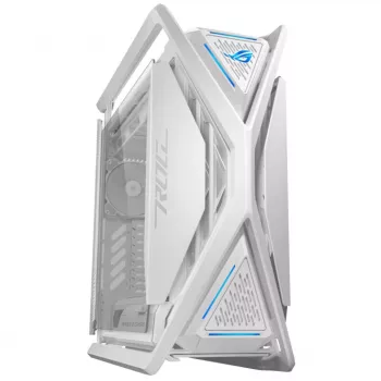 ASUS ROG GR701 Hyperion White, PC korpusas, Baltas, ATX, EATX, micro ATX, Mini-ITX, Aliuminis, Daugiaspalvis, Priekis