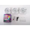 COOLER MASTER Mobius 120P ARGB 120 mm baltas 3 vienetų rinkinys