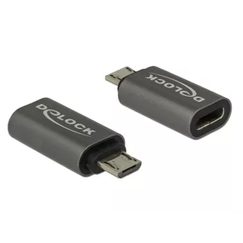 DeLOCK USB adapteris USB-C (M) į Micro-USB B (M) USB 3.1 Gen 1 2,8 cm antracitas (65927)