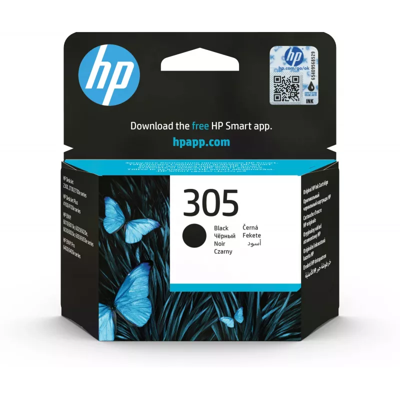 Originali HP 305 juoda kasetė