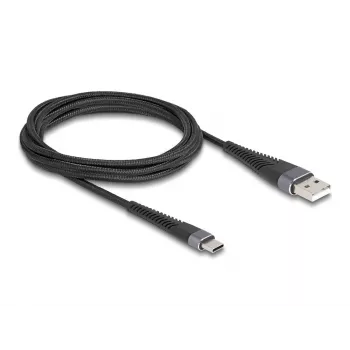 DeLOCK USB laidas USB 2.0 2 m USB A USB C juodas 81122