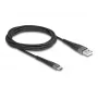 DeLOCK USB laidas USB 2.0 2 m USB A USB C juodas 81122