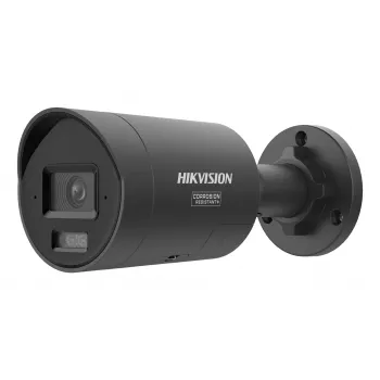 IP apsaugos kamera Hikvision Pro Series ColorVu 4 MP fiksuotas mini bullet, 1/1,8 colio CMOS, 111,1° H, 30 kadrų/s, laidinė, sieninis laikiklis, juoda