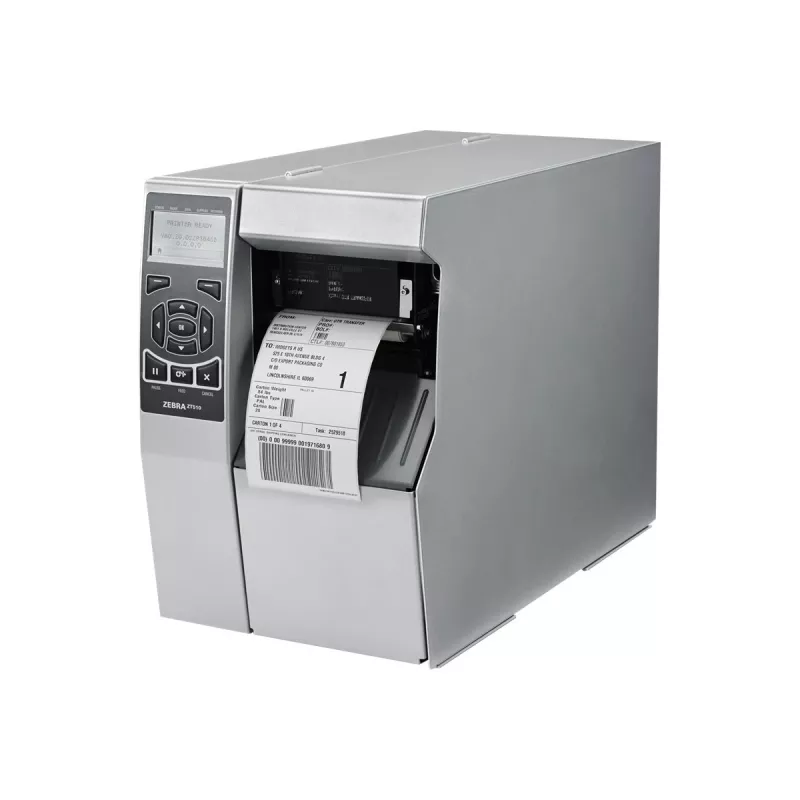 Etikečių spausdintuvas Zebra ZT510, terminis perdavimas, 203x203 DPI, 104 mm plotis, 305 mm/s, Ethernet, Bluetooth, LCD, pilkas