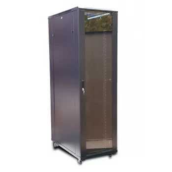 Stovimas serverio stovas Extralink 42U 800x800 juodas, 1400 kg talpa