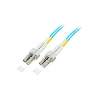 Šuolioklis EFB-Elektronik Duplex LC-LC 50/125µ, OM3, LSZH, žydras, 2,0 mm, 0,5 m