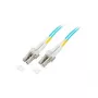 Šuolioklis EFB-Elektronik Duplex LC-LC 50/125µ, OM3, LSZH, žydras, 2,0 mm, 0,5 m