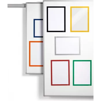 Magnetinis informacinis rėmelis Durable DURAFRAME A4, 5 vienetų pakuotė, žalias, modelis 486905
