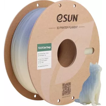 PLA UV 1,75 mm mėlyna 1 kg ESUN 3D FILAMENTAS (PLA-UV CC175UV-U1P1)