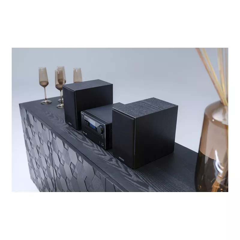 Kenwood M-725DAB-B namų garso mikro sistema, 25 W, juoda (M725DABB)