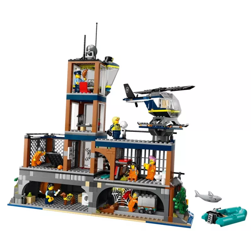 LEGO City Policijos nuovada Kalėjimo sala 60419 – 980 dalių, 7 minifigūrėlės, 370×400×160 mm