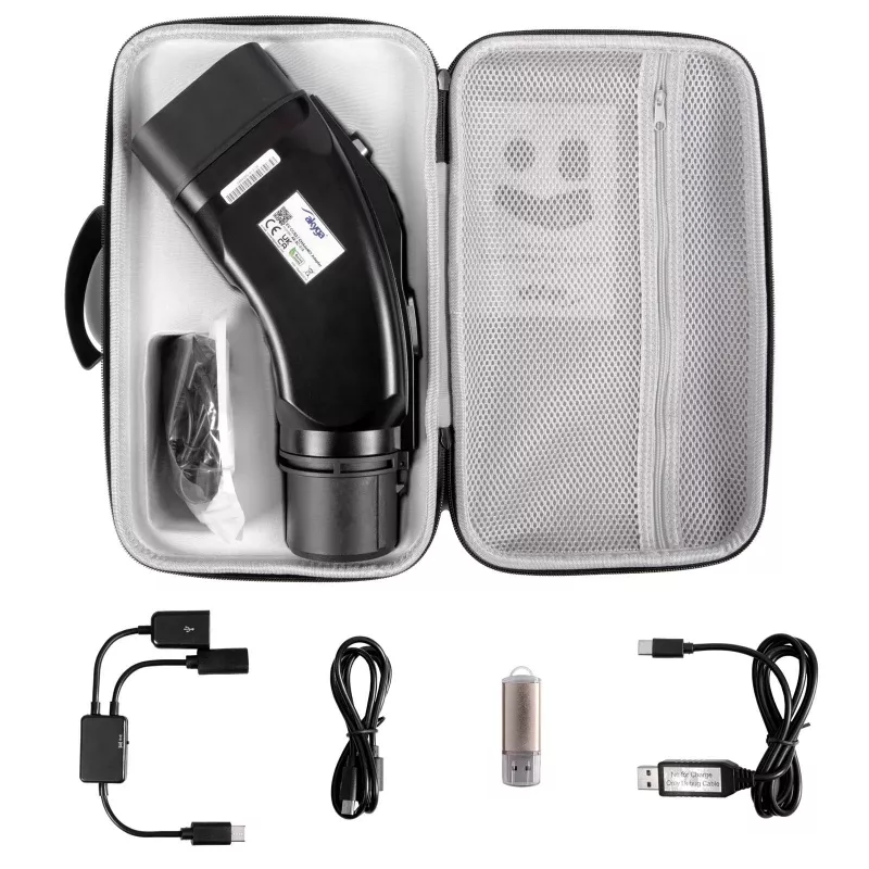 Akyga AK-SC-E20 CCS2 į GB/T DC įkrovimo adapteris 1000V 250A juodas