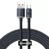 Baseus Crystal Shine laidas USB į USB-C, 100W, 2m (juodas)