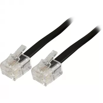 Modulinis telefono laidas Goobay 50317 RJ-11 – RJ-11 3 m juodas