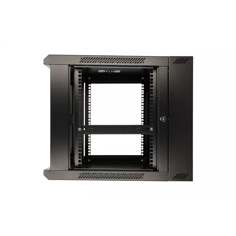 Extralink Rackmontavimo spinta 6U 600x600 AZH Juoda sieninė, varstoma