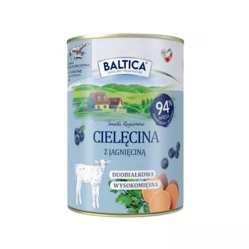 BALTICA regional flavours šlapias šunų ėdalas su veršiena ir ėriena – 400 g