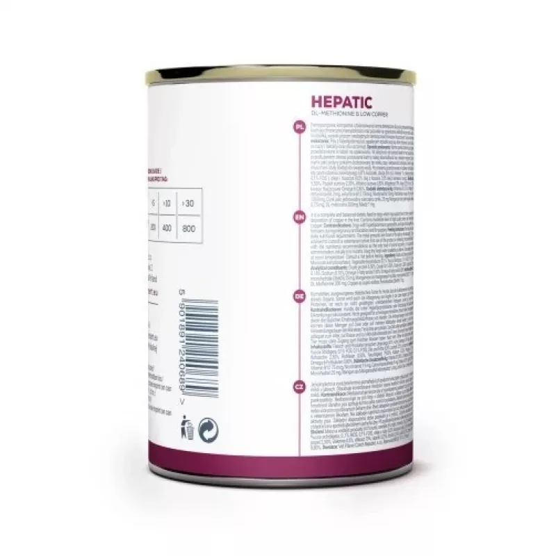Šlapias šunų ėdalas VETEXPERT Veterinary Diet Hepatic kepenims, 400 g, mėsos skonio