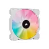 Corsair iCUE SP140 RGB ELITE 140 mm baltas ARGB reversinės mentės PWM korpuso ventiliatorius 2 vnt. pakuotė
