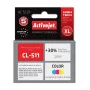 Kasetė rašalinė ActiveJet AC-511R suderinama su Canon CL-511, dažų CMY, didelės (XL) talpos 12 ml, vienetinis paketas