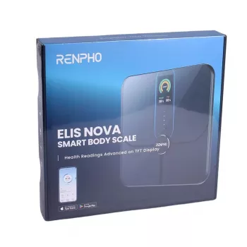 Renpho Elis Nova juodos spalvos išmaniosios kūno analizės svarstyklės PEU-R-A031