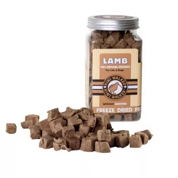 Šunų dresūros skanėstas john dog KIWI WALKER Freeze Dried Lamb 40 g – ėrienos skonis, baltymai 50%, riebalai 20%