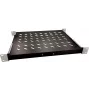 Lentyna serverių spintai LOGON RAS100BL, juodos spalvos, iki 50 kg, 465x345x25 mm