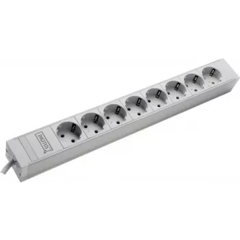 Maitinimo paskirstymo įrenginys DIGITUS DN-19 PDU-8 230V, 8 lizdų, montuojamas į stelažą