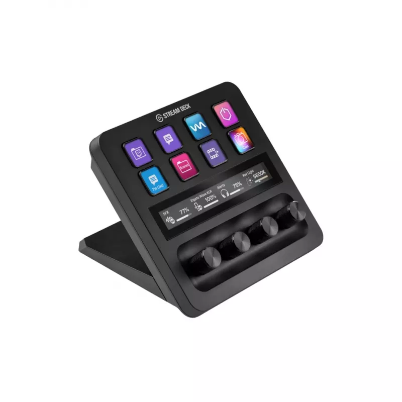 Elgato Stream Deck + BEARBEITUNG Juoda 8 mygtukai