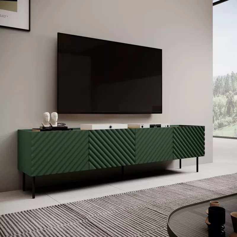 4D RTV spintelė ONDA 200x40xH54.35 žalias (pastatoma arba montuojama ant sienos)